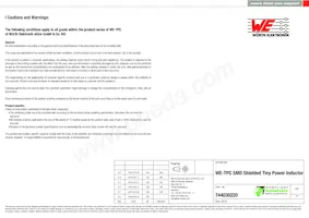 744030220 Datasheet Pagina 5