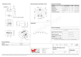 7443643300 Datasheet Cover