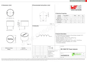 744750420150 Datasheet Cover