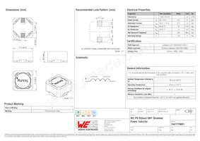 7447779001 Datasheet Cover