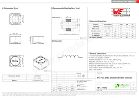 784770470 Datasheet Copertura