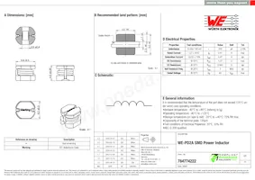 784774222 Datasheet Copertura