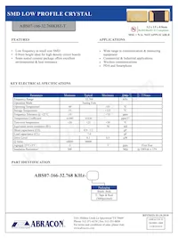 ABS07-166-32.768KHZ-T Datasheet Cover
