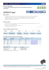 ACM2012-402-2P-T002 Datasheet Cover