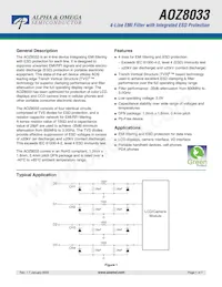 AOZ8033DIL Datasheet Cover