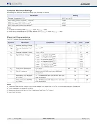 AOZ8033DIL Datasheet Page 3