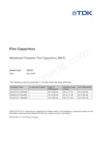 B32231D8684M000 Datasheet Cover