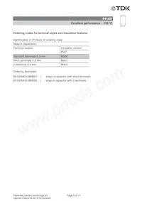 B41505A8109M Datasheet Page 5