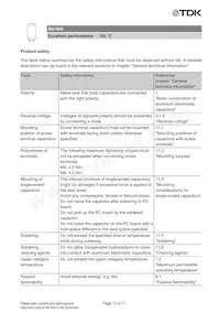 B41505A8109M Datasheet Page 12