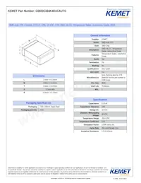 C0603C334K4RACAUTO Datasheet Copertura