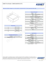 C0603X104J5RACAUTO Datasheet Cover