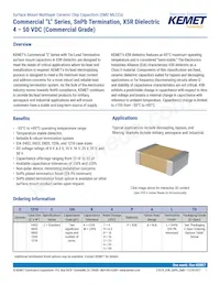 C0805C475K4PALTU Datasheet Cover