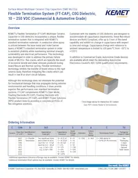 C0805X121J5GAC7800 Datasheet Cover