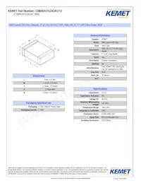 C0805X470J5GACTU Datasheet Cover