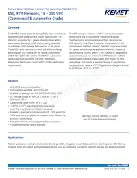 C1206X104J3REC7800 Datasheet Cover