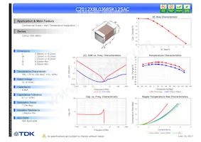 C2012X8L0J685K125AC Datasheet Cover