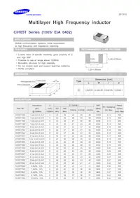 CIH05T5N1CNC Datasheet Cover