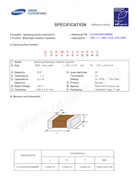 CL21B102KCANNNC數據表 封面