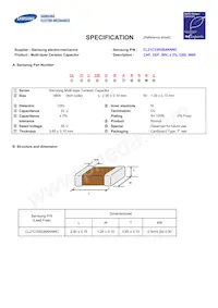 CL21C330GBANNNC Datasheet Cover
