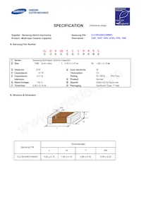 CL31B103KCCNNNC 데이터 시트 표지