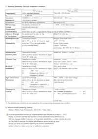 CL31C221JHFNNNE Datenblatt Seite 2