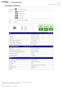CLF6045T-330M-CA數據表 封面