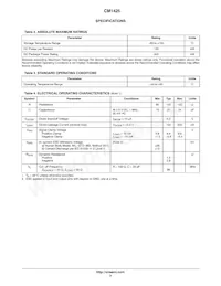CM1425-03CP Datasheet Pagina 3