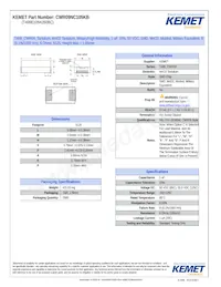 CWR09NC105KB Datasheet Copertura