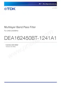 DEA162450BT-1241A1 Datasheet Cover