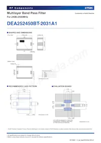 DEA252450BT-2031A1 Datasheet Page 2