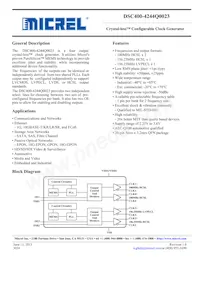 DSC400-4244Q0023KE1 Datasheet Cover