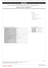 E4K212B7104MD-T Datasheet Cover