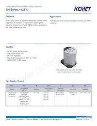 EDT476M016A9HAA Datasheet Cover