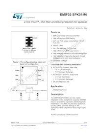 EMIF02-SPK01M6 Datasheet Cover