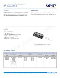 ESY476M100AH1AA Datenblatt Cover