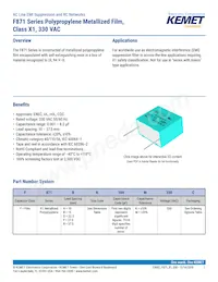 F871DO474M330Z Datasheet Cover