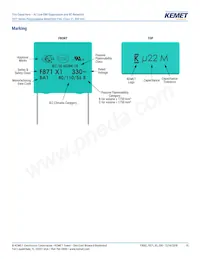 F871DO474M330Z Datasheet Page 15