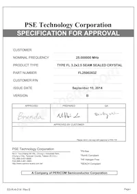 FL2500283Z Datasheet Copertura