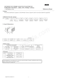 GCM21BR71H473KA37K Datasheet Copertura