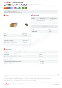 GJ831CR71H475KA12L Datasheet Cover