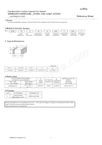 GRM0225C1E4R9CDAEL Datasheet Cover