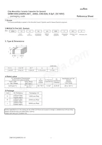 GRM1555C2A6R5CA01J Datasheet Copertura