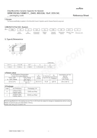 GRM155C80J106ME11J Datasheet Copertura