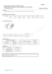 GRM21BC81E475KA12L Datasheet Copertura