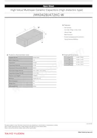 JMK042BJ472KC-W數據表 封面