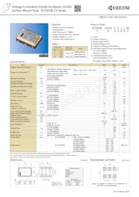 KV7050B19.4400C3GD00 Datasheet Cover