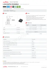 LQH3NPN1R0NM0L Datasheet Copertura