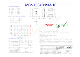 MGV1004R19M-10 Datasheet Cover