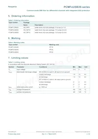 PCMF3USB3SZ Datasheet Page 3