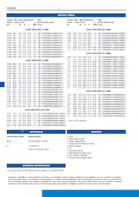 PHE840EY6470MD14R06L2 Datasheet Pagina 2